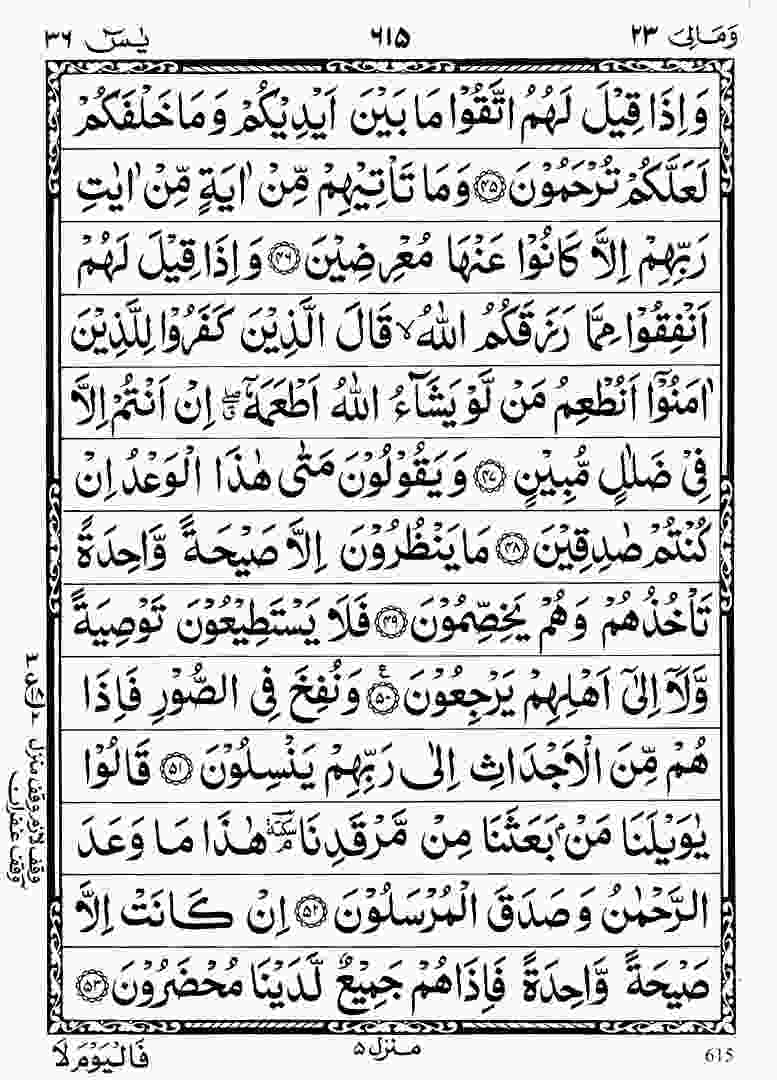 surah yaseen pdf 5